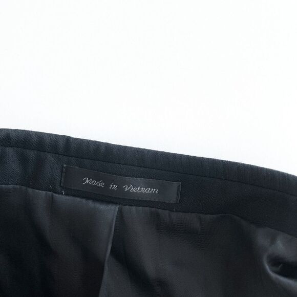 Calvin Klein Mens Suit Blazer Wool Jacket Work to Wear Black Size 44L - Picture 3 of 10